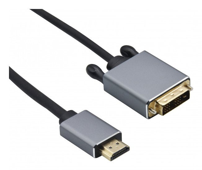 Helos Cable, Hdmi Macho/Dvi Macho, Premium 4k, 3,0m, Negro