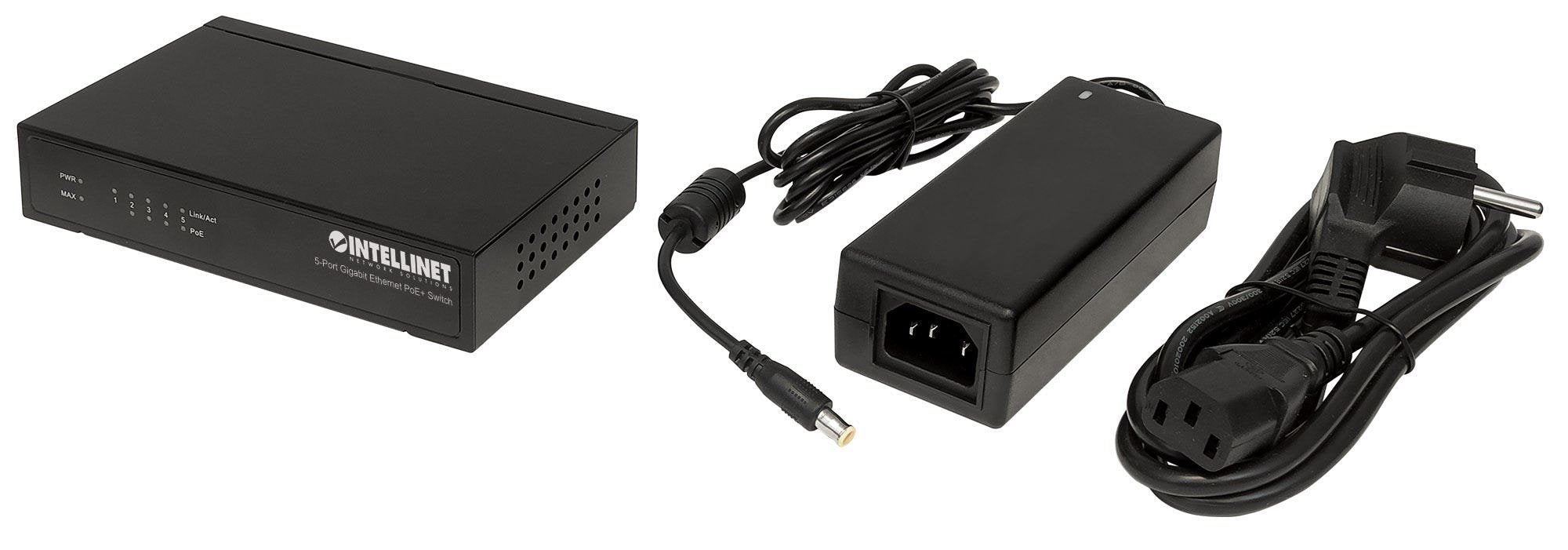 EAN 0766623561228 - Intellinet 561228 switch No administrado Gigabit Ethernet (10/100/1000) Energía sobre Ethernet (PoE) Negr imagen 5