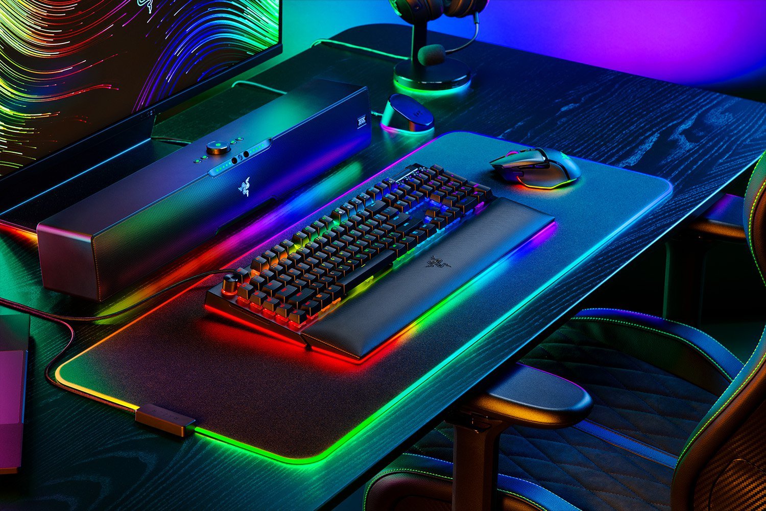 Teclado Ingles Razer Blackwidow V4 Pro Usb Qwerty Internacional De Ee.Uu. Negro
