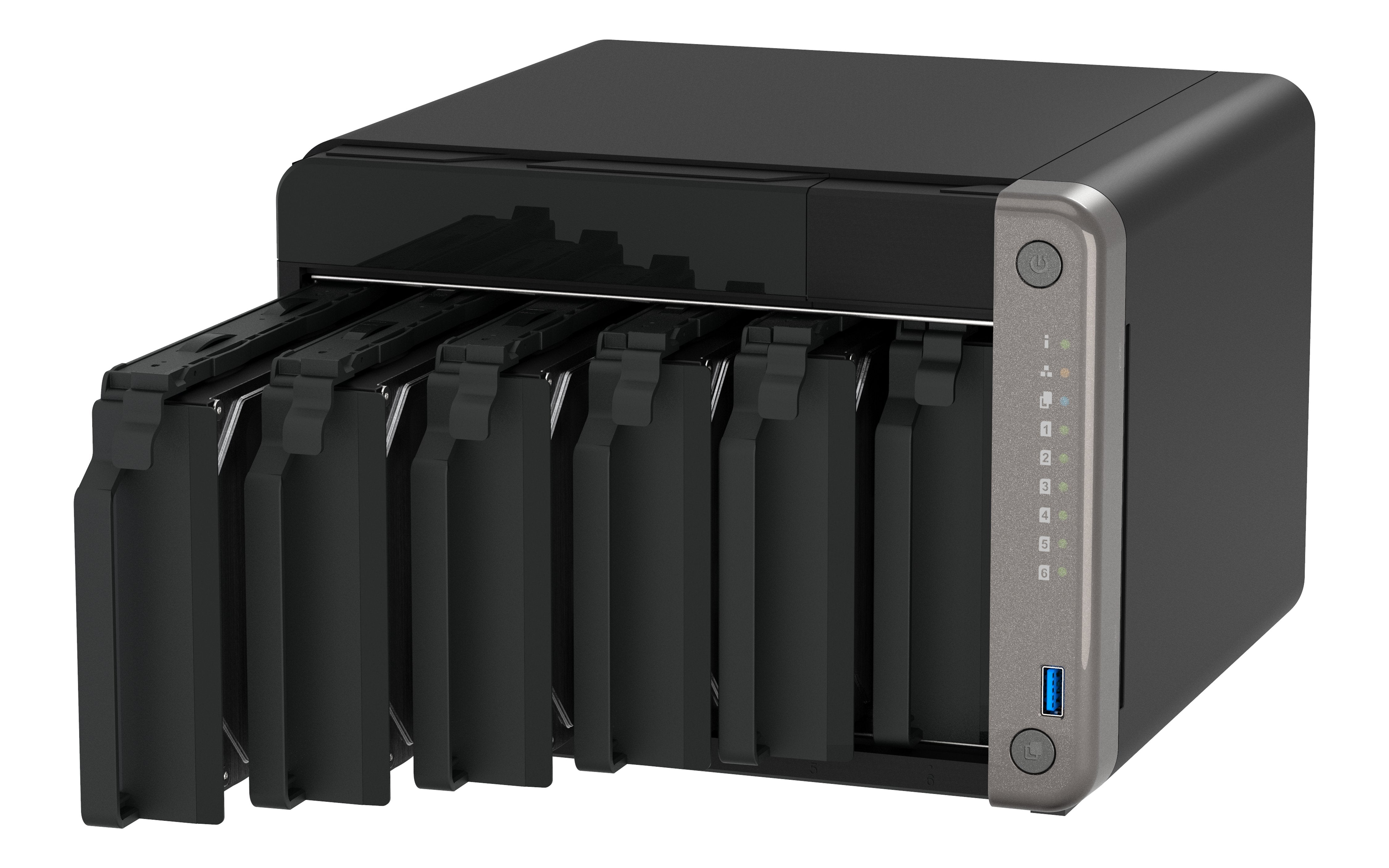 EAN 4711103084335 - QNAP TS-AI642-8G servidor de almacenamiento NAS Torre ARM Cortex-A76 8 GB Negro imagen 4