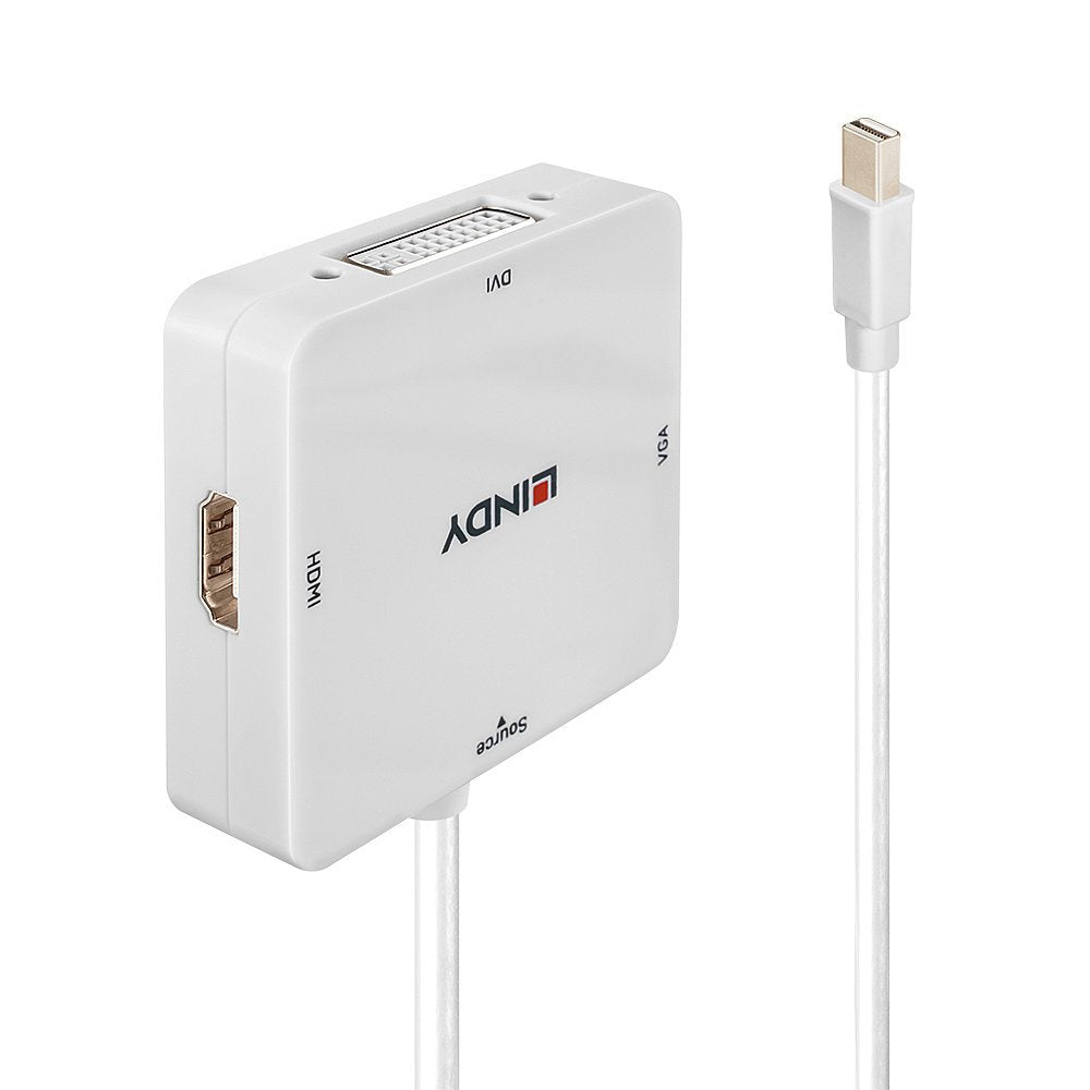 Lindy Mini-Displayport A Hdmi 2.0 Dvi-D & Vga