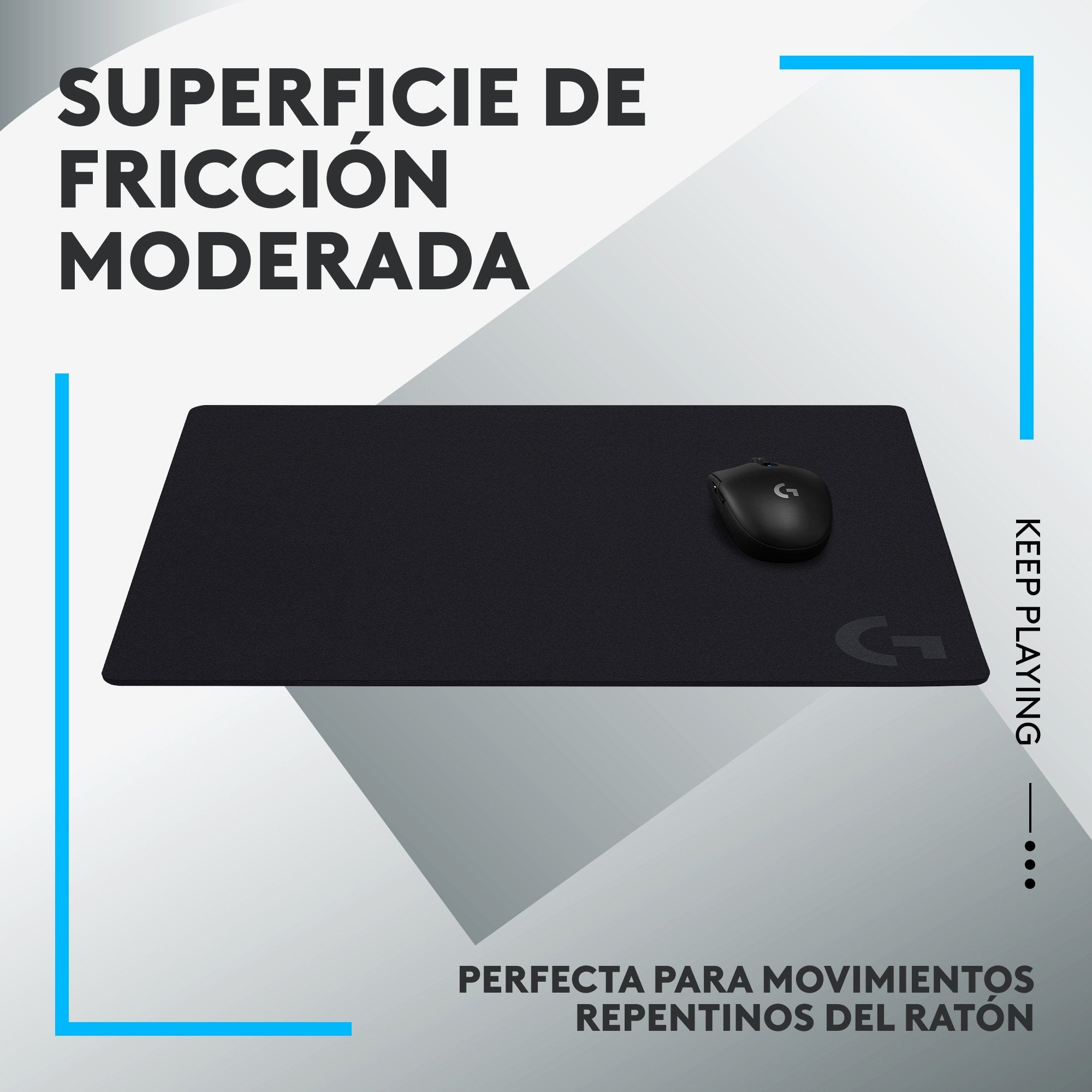 Logitech G G640 Alfombrilla De Ratón Negro