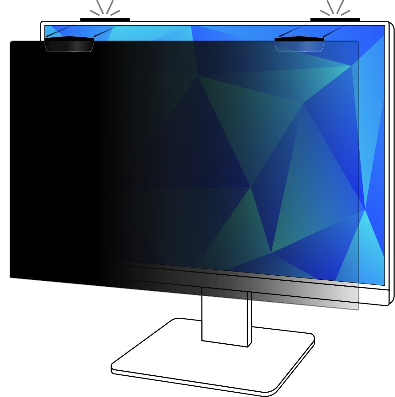 3m Filtro Privacidad 23in Monitor Full Screen Con Sujeción Magnética Comply, 16:9, Pf230w9em