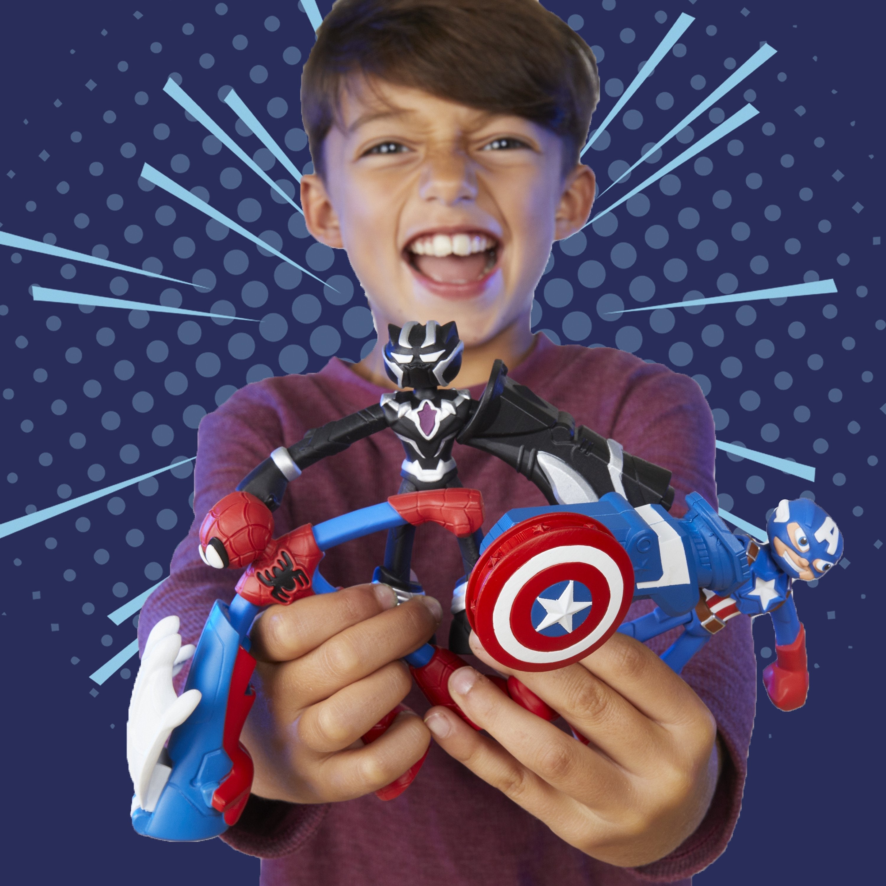Moto Cortadora Del Capitan America Marvel Play-Doh