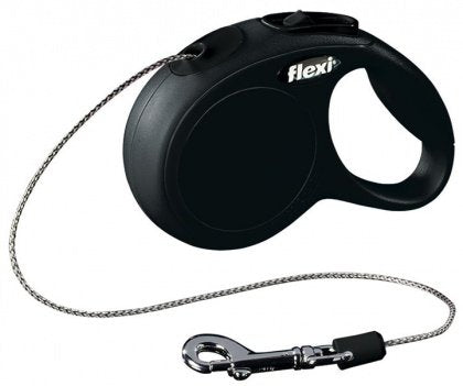 Correa Flexi Classic Cord Xs Negra 3 Metros