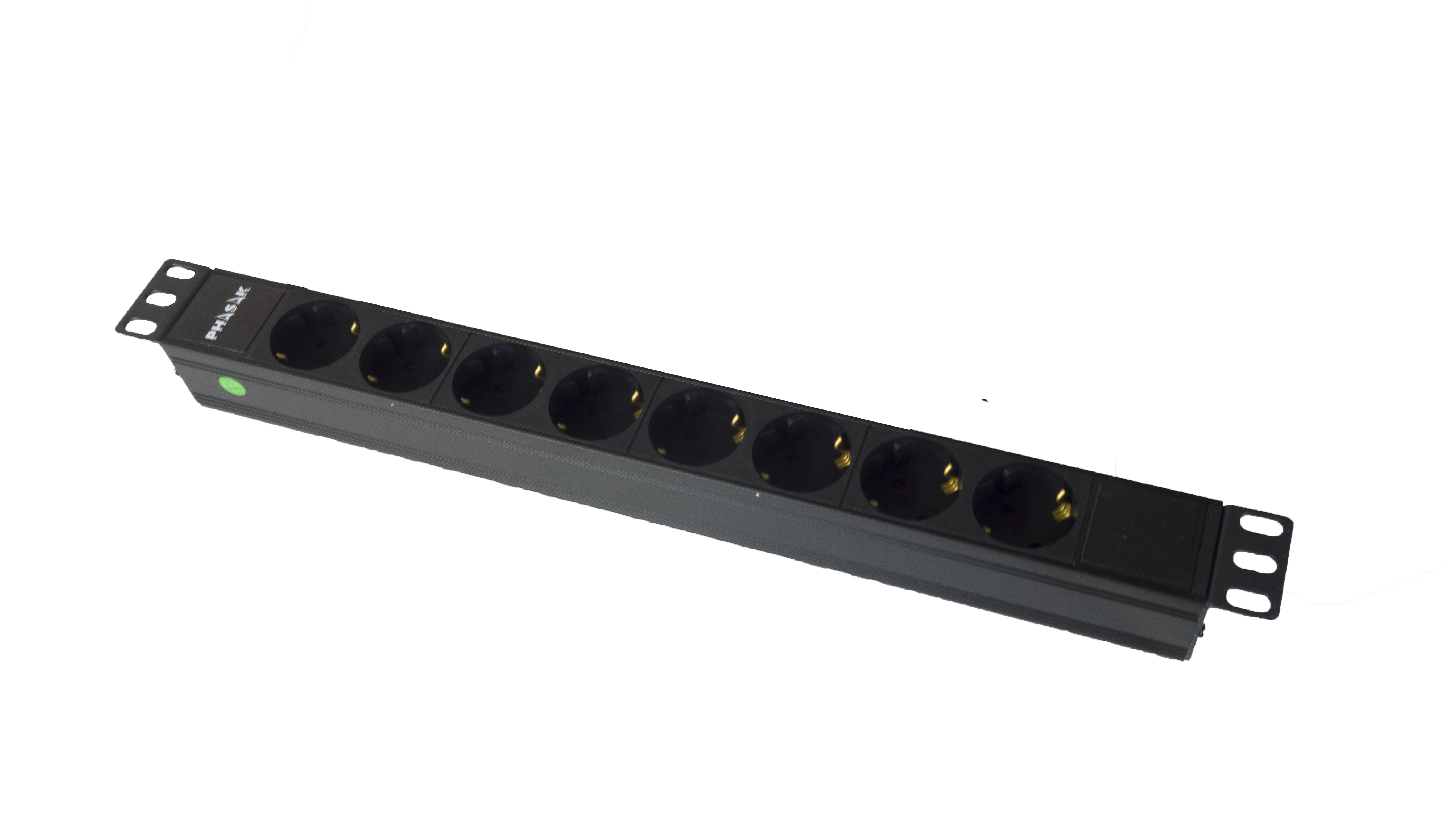 Regleta Phasak Bns 3518 8 Tomas De Corriente Negro
