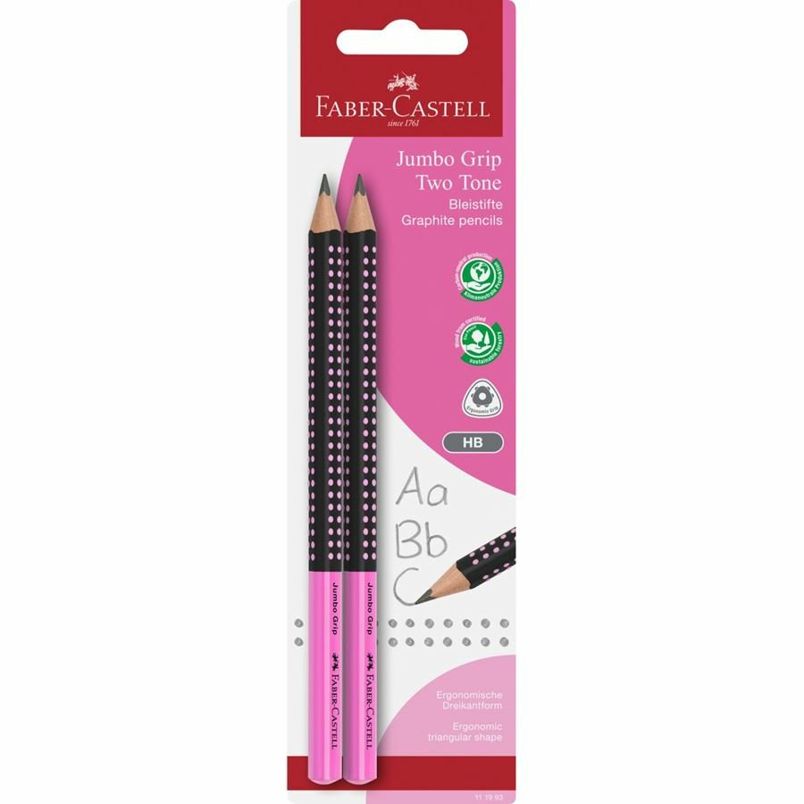 Faber-Camell Bleimift Jumbo Grip Two Tone 2xbs Bk