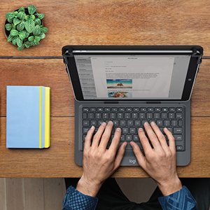 Logitech Universal Funda Con Teclado Azerty (Frances) Bluetooth Negro 920-008338
