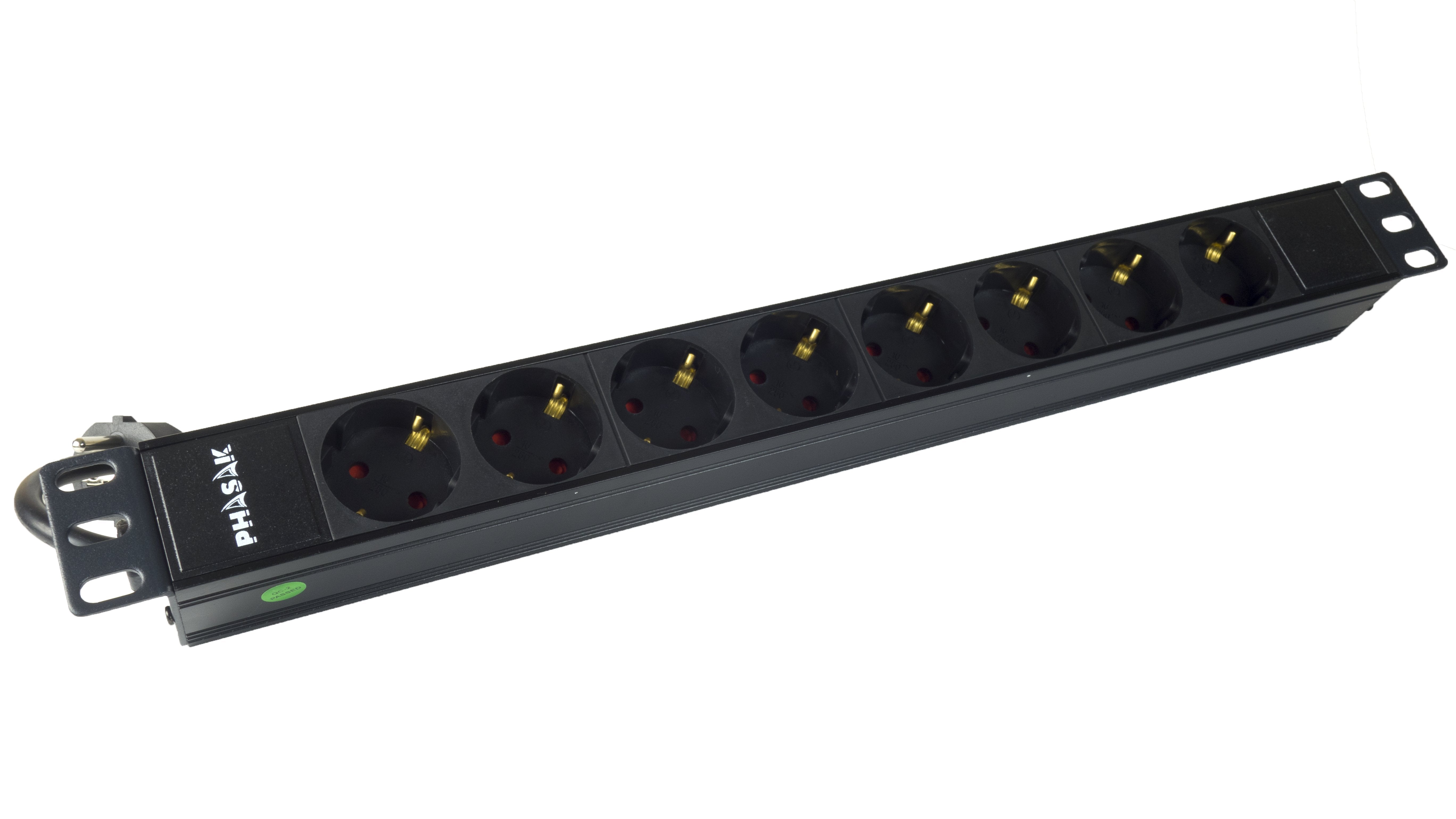 Regleta Phasak Bns 3518 8 Tomas De Corriente Negro