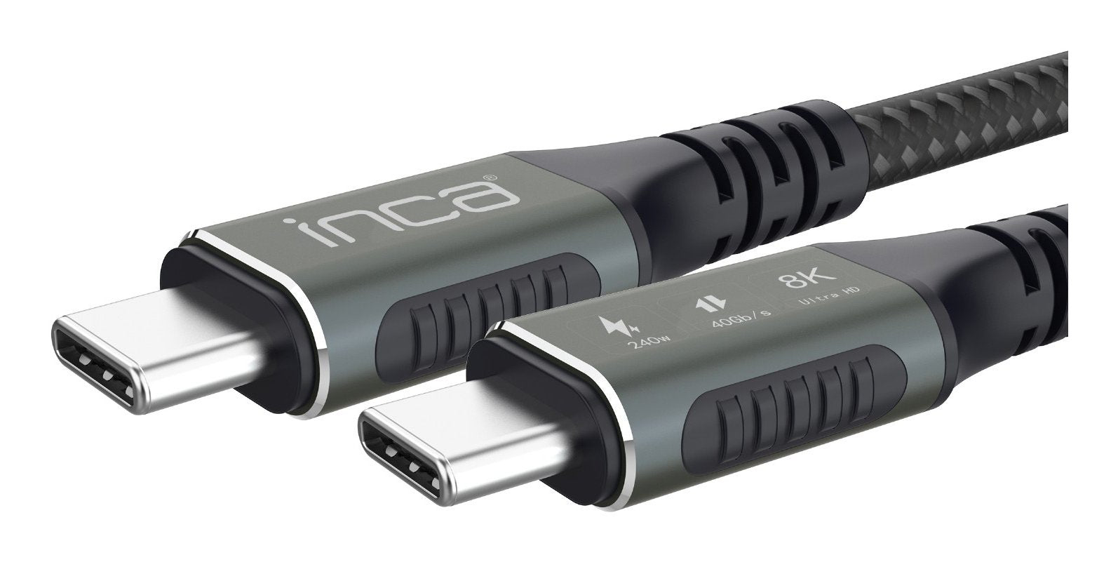 Inca Usb-Cable Usb-C4.0 40gbps Pd3.1 240w 8k-Ultrahd 0.80m