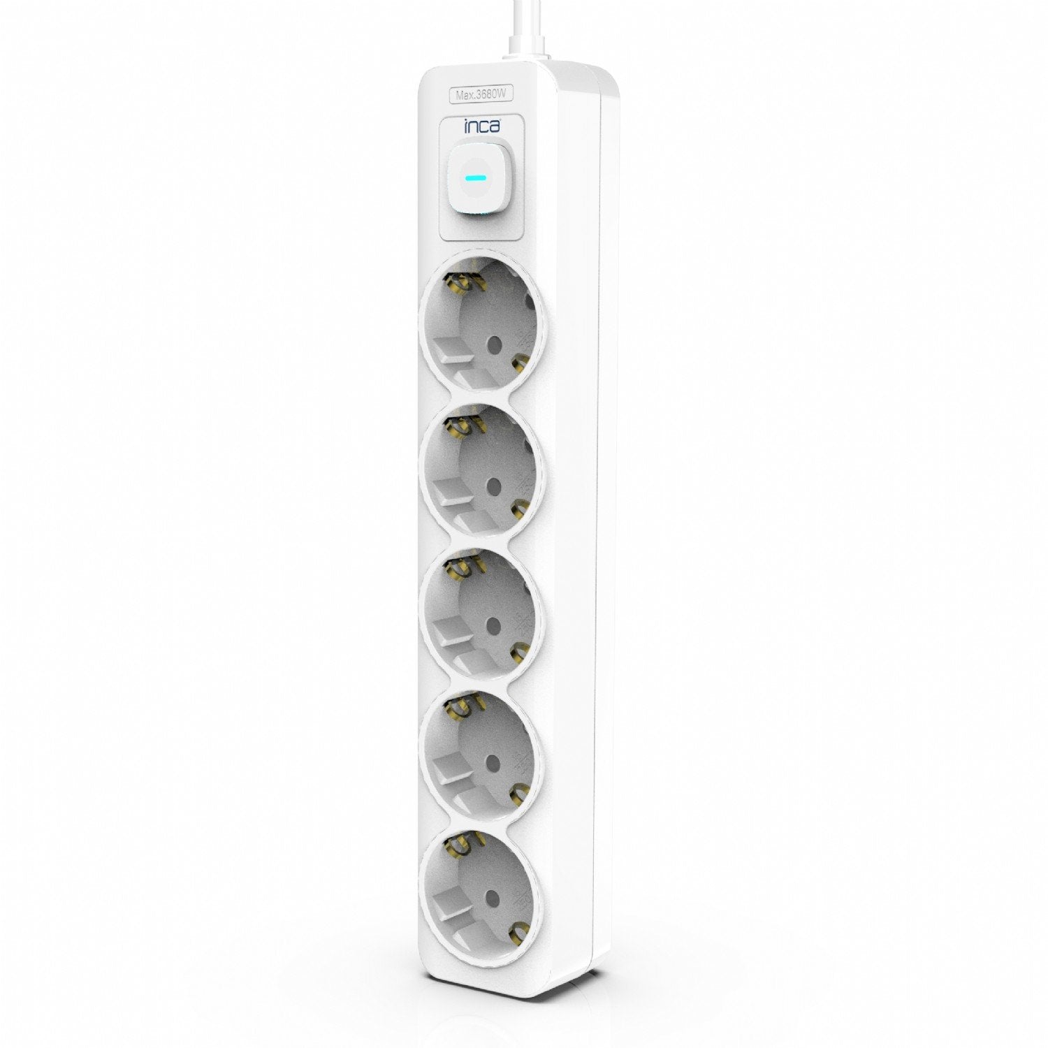 Regleta Inca Ipw-44gb  Blanco 5 Salidas Ac 230 V 1,5 M