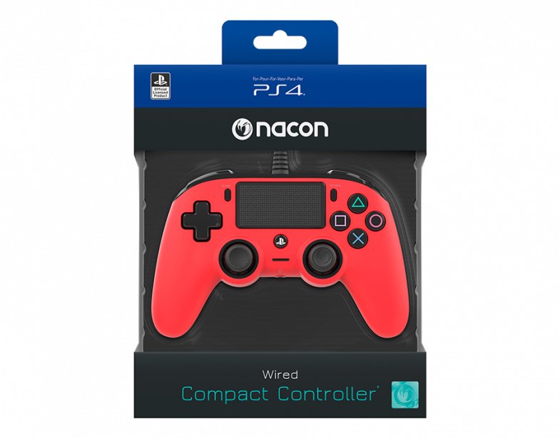 Nacon Gamepad Ps4 Rojo Ps4ofcpadred