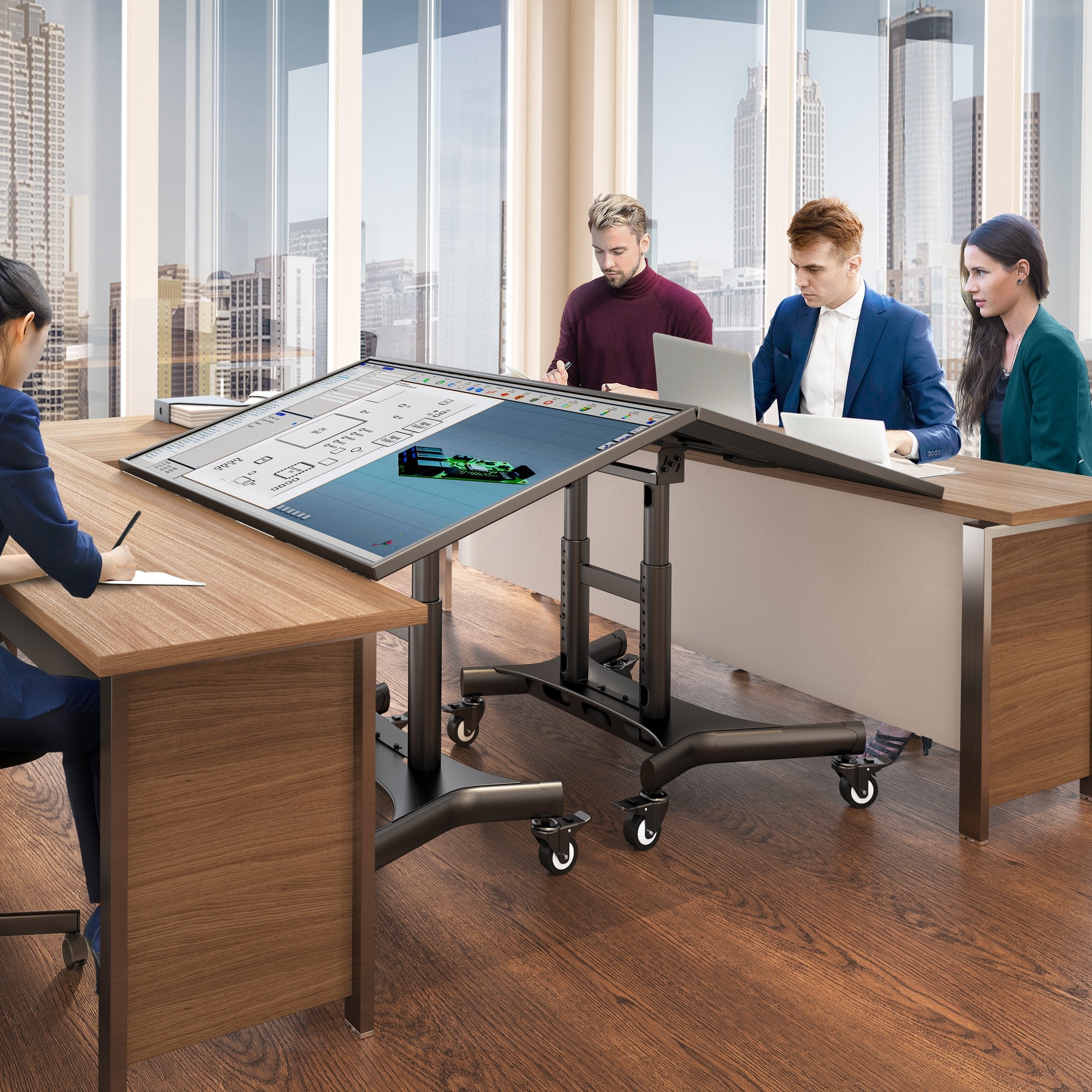 EAN 4603728443515 - ONKRON TS1380-B soporte para TV 2,11 m (83") Negro imagen 5