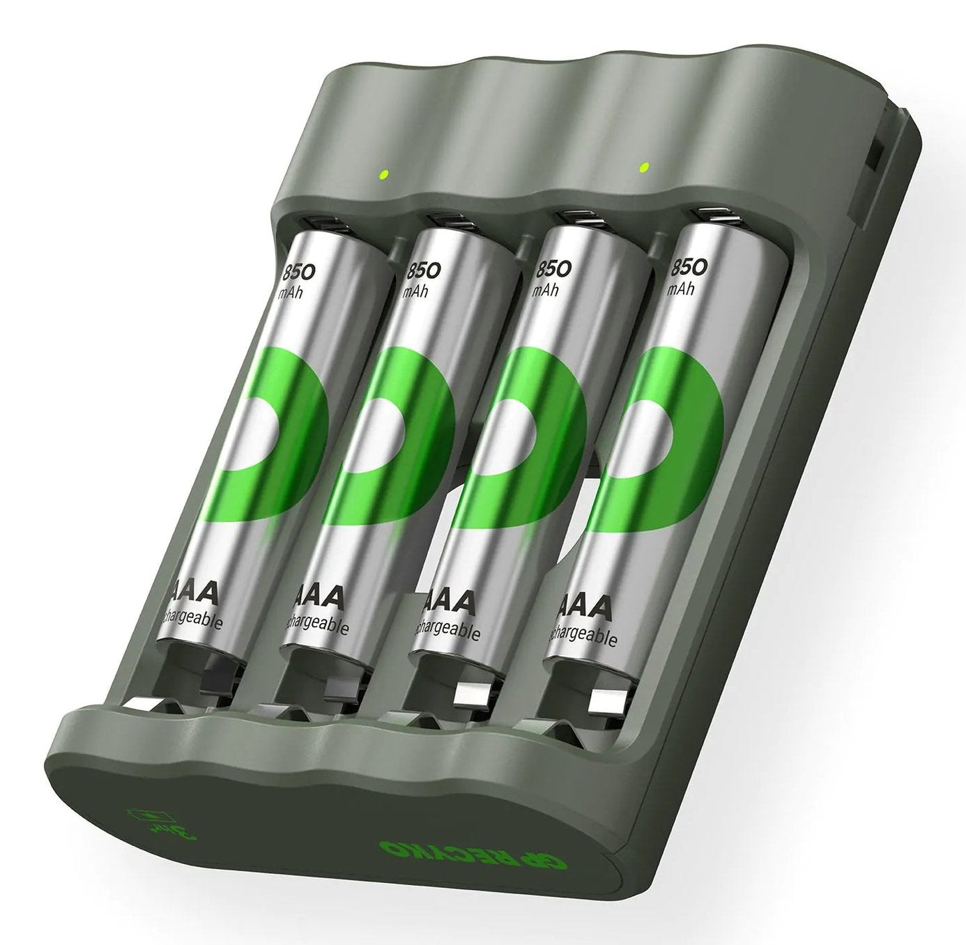 Cargador  Gp Recyko B441 Modelo Usb De 4 Puertos Incl.4xaaa Nimh 850mah