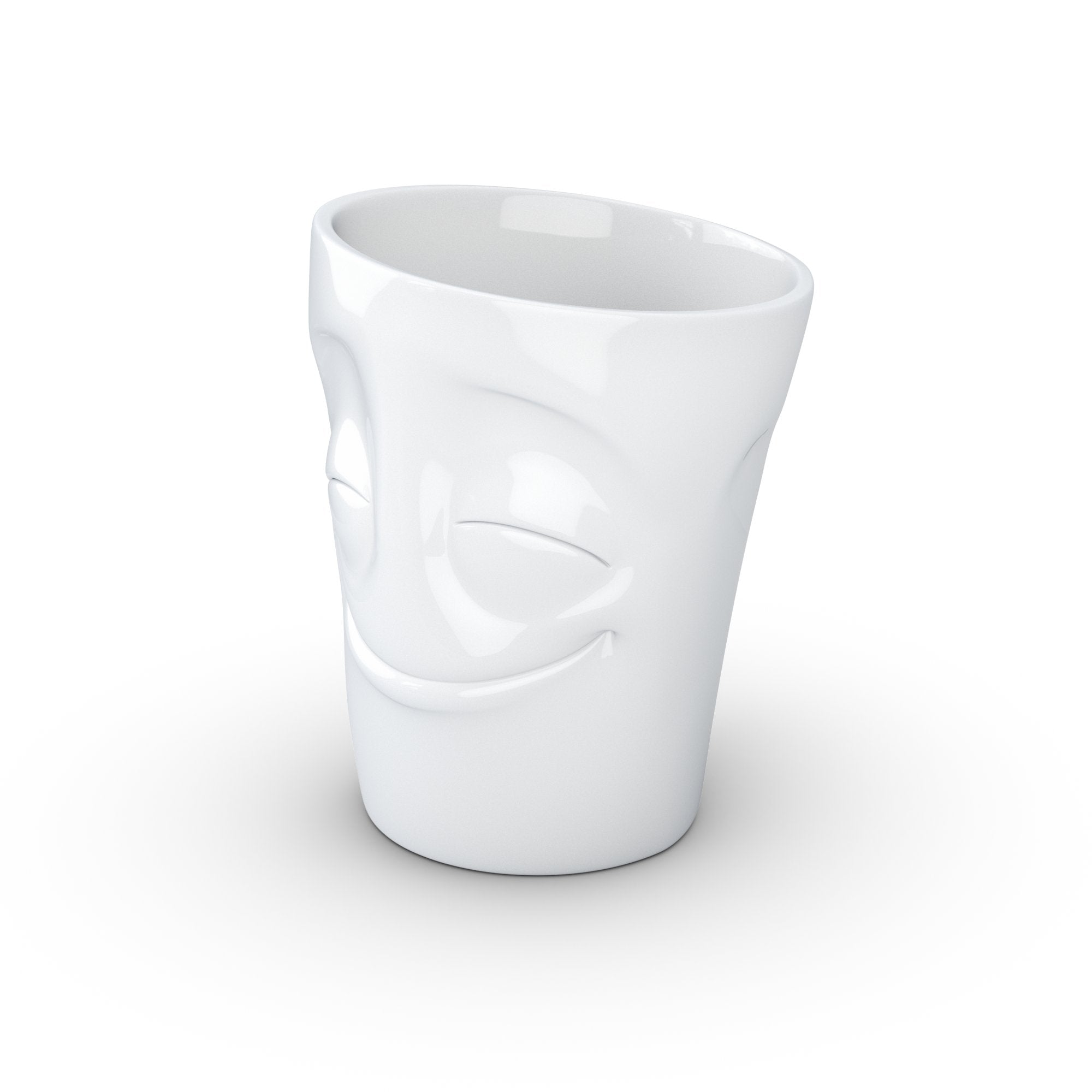 Fiftyeight Henkelbecher 350ml - Vergnügt Blanco