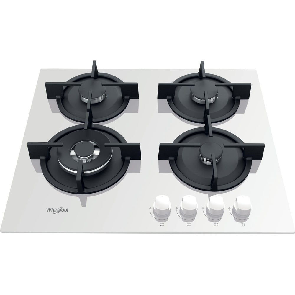 EAN 8003437605567 - Whirlpool AKT 625/WH Negro, Blanco Integrado 60 cm Encimera de gas 4 zona(s) imagen 3