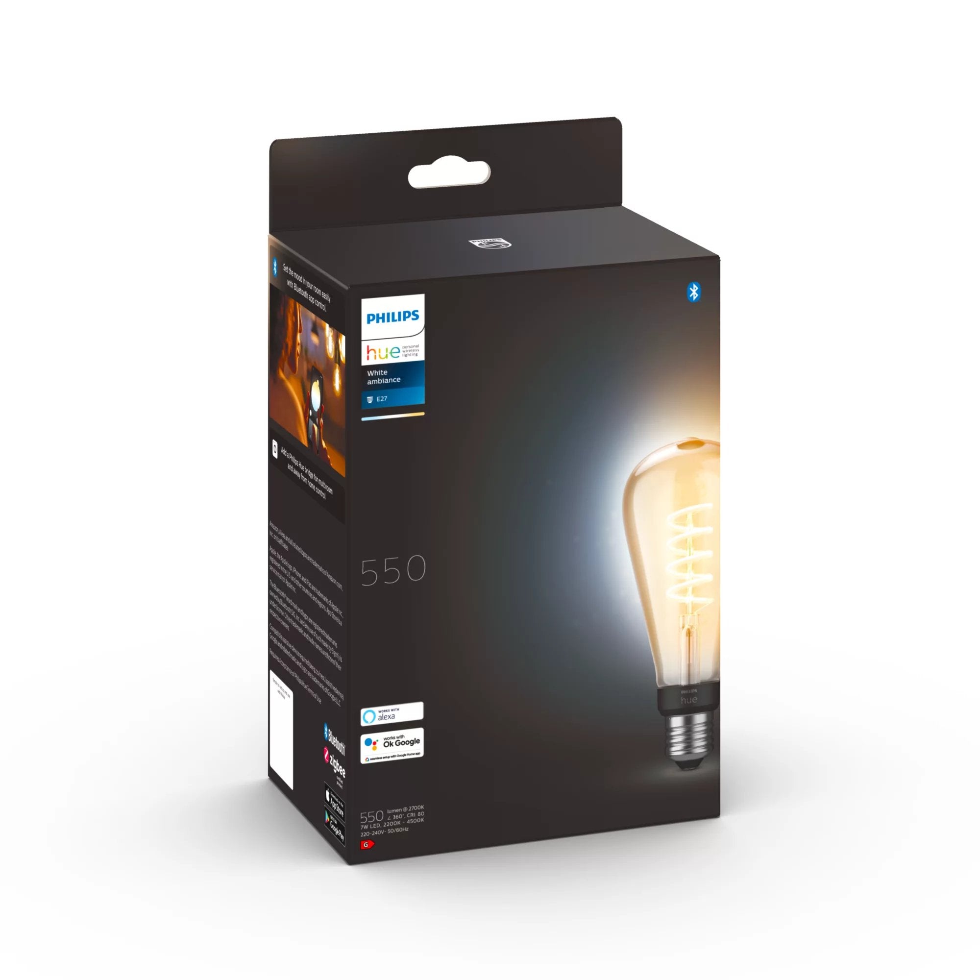 Philips Pack De Un St72 E27 Filamento Edison