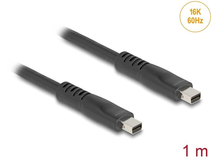 Delock Mini Displayport Cable 16k 60 Hz 80 Gbps 1 M