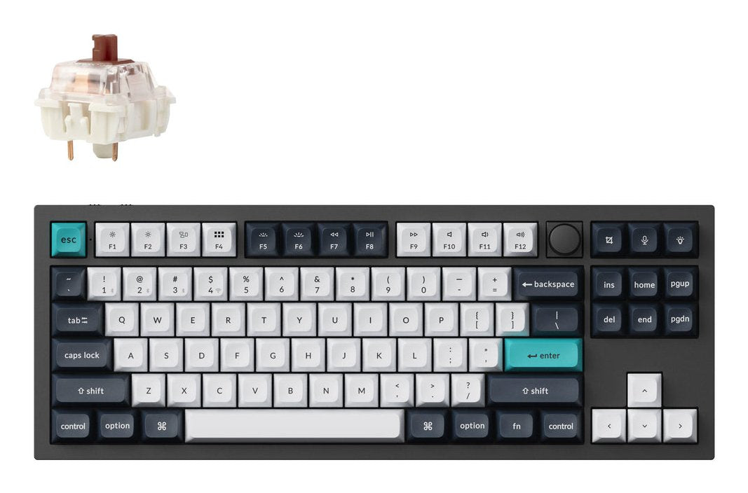 Keychron Q3 Max 80% Tkl Brown Switch Carbon Black
