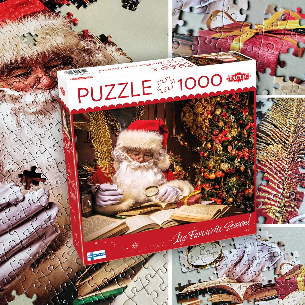 Puzzle 1000 Elementów Swiety Mikolaj W Swoim Domu