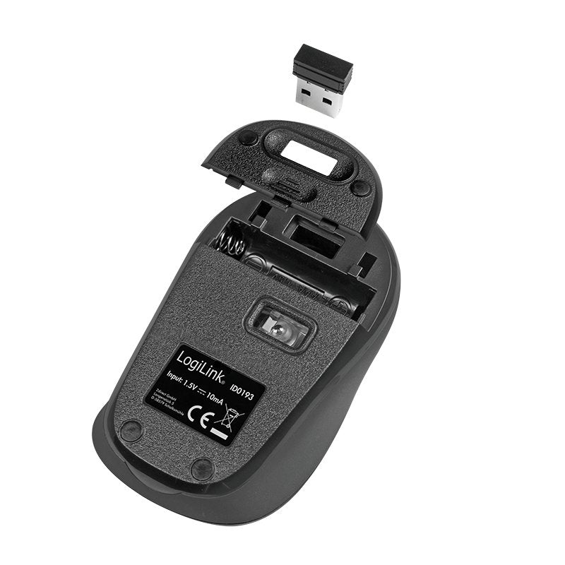 Ratón Logilink Id0193  Oficina Mano Derecha Rf Inalámbrico Óptico 1600 Dpi