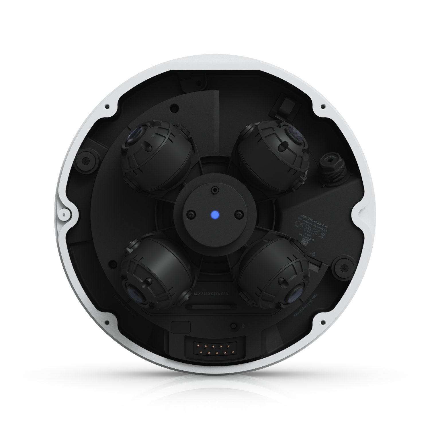 Ubiquiti Unifi Video Camera Ai Multi Sensor 4 &Hll Outdoor &Hll 4k &Hll Infrarojo &Hll Ip66 &Hll Poe++ &Hll White &Hll Uvc-Ai-Ms-4-W