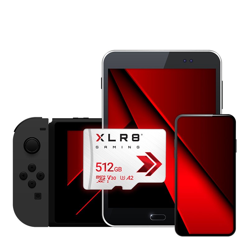 Sd Microsd Xc Card 512gb Pny Xlr8 Gaming Class 10 U3 V30 Retail