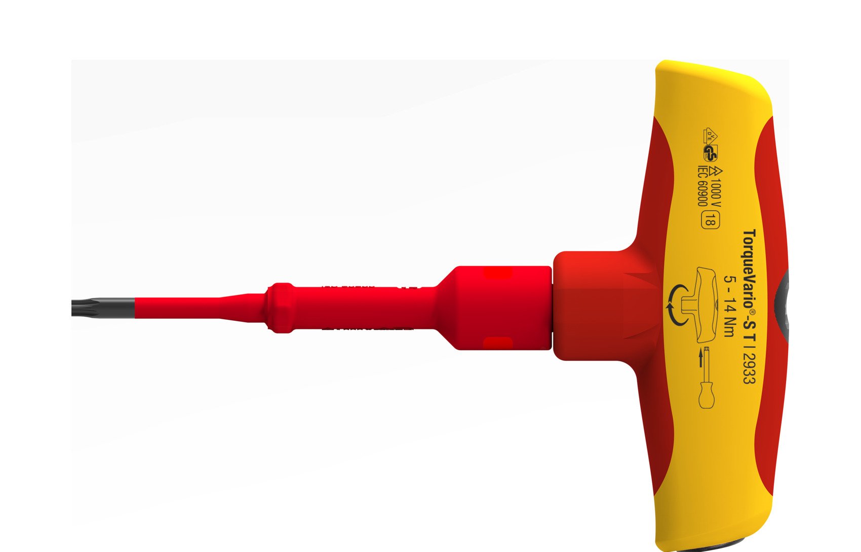 Wiha Destornillador Dinamométrico Con Mango En T Torquevario-S T Eléctrico 43177