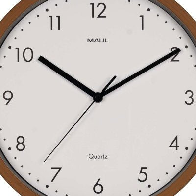 Maul Maulgrain - Reloj De Pared Redondo (30 Cm, Marco De Plástico, Analógico, Silencioso, Sin Pilas)