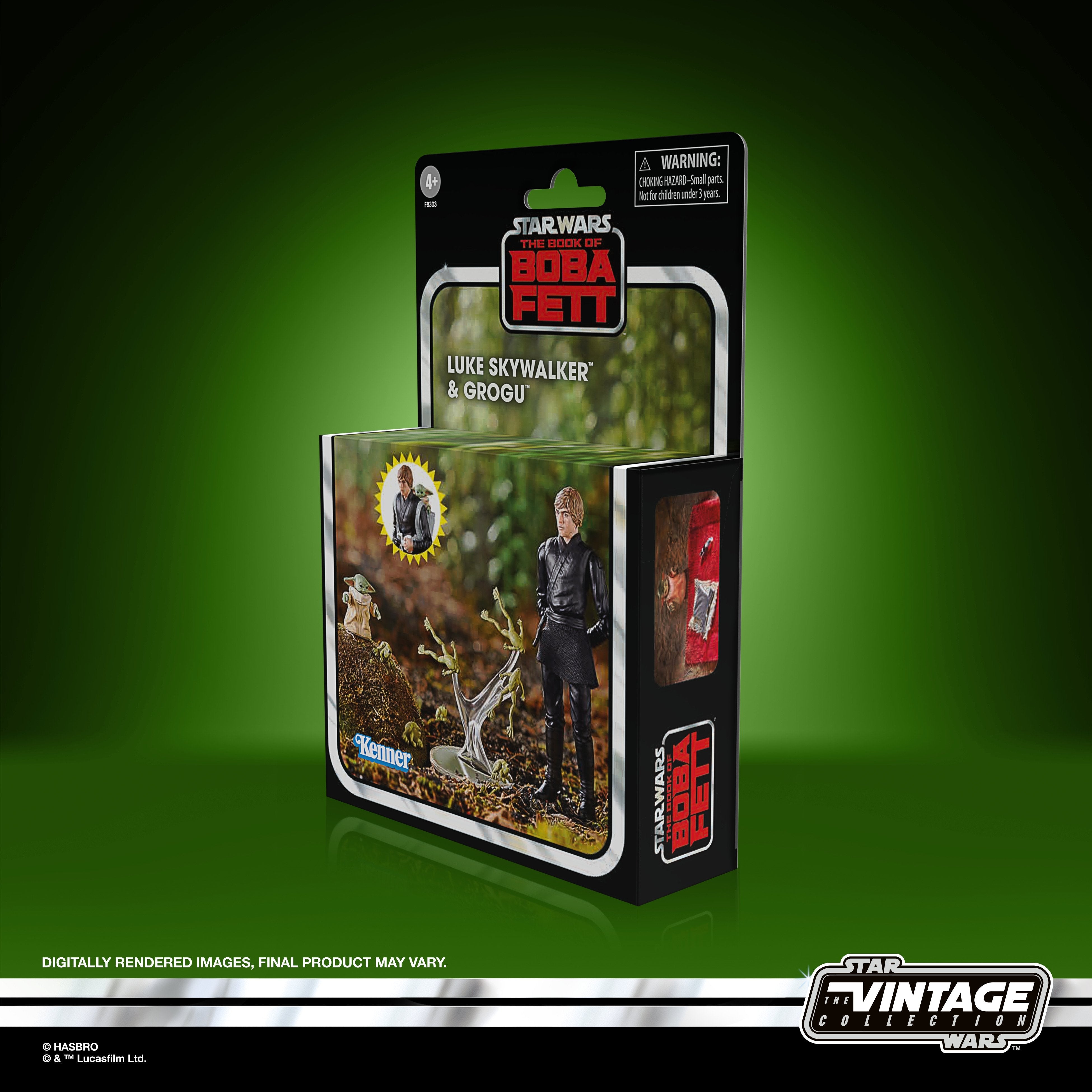 Figuras Luke Skywalker & Grogu El Libro De Boba Fett Star Wars 9,5cm