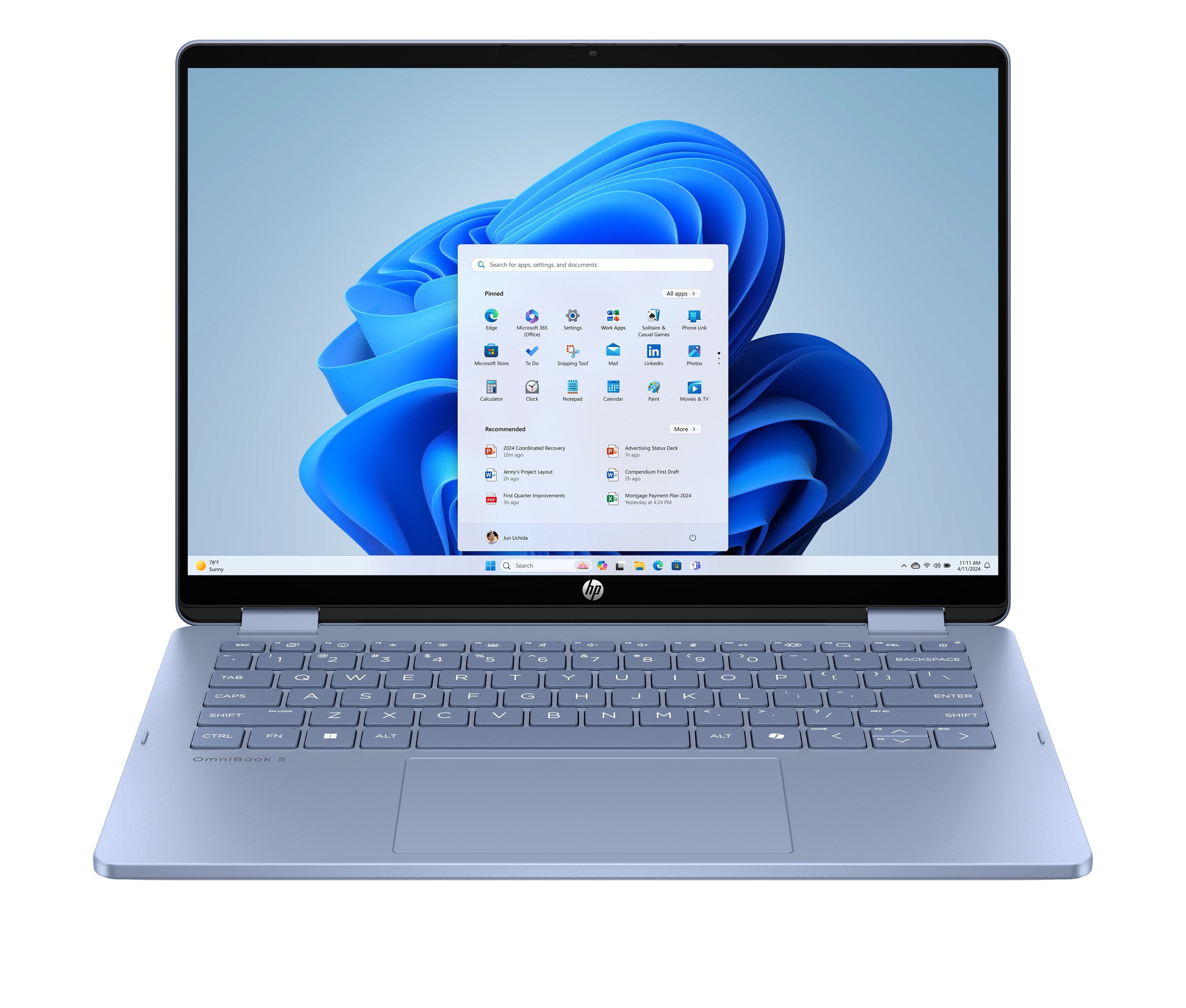 EAN 0199896061711 - HP OmniBook 5 Flip 2-in-1 Laptop 14-fp0054ns Intel Core 5 120U 35,6 cm (14") Pantalla táctil 2K 16 GB LPD imagen 1