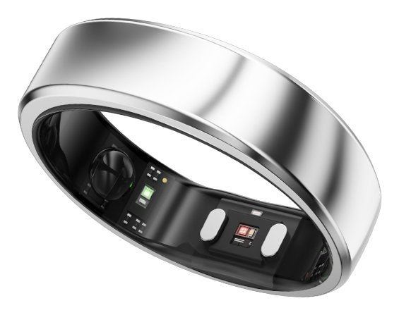 Anillo Inteligente Ringconn Gen2 Para Mujeres Y Hombres - Portátil Para El Seguimiento Del Sueño Y La Actividad Física - Frecuencia Cardíaca - Color Plata, Talla 7
