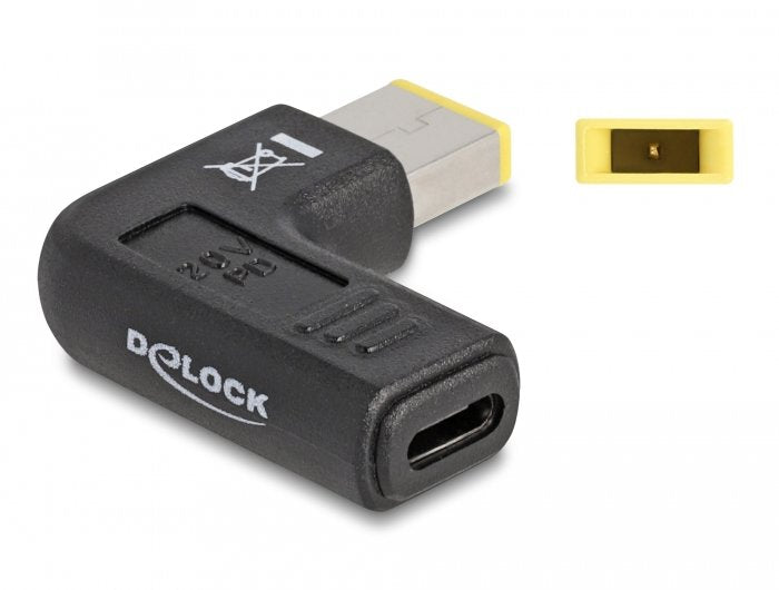 Delock Adapter Für Notebook Ladecable Usb Type-C Buchse Zu Lenovo 11,0 X 4,5 Mm Stecker 90° Gewinkelt