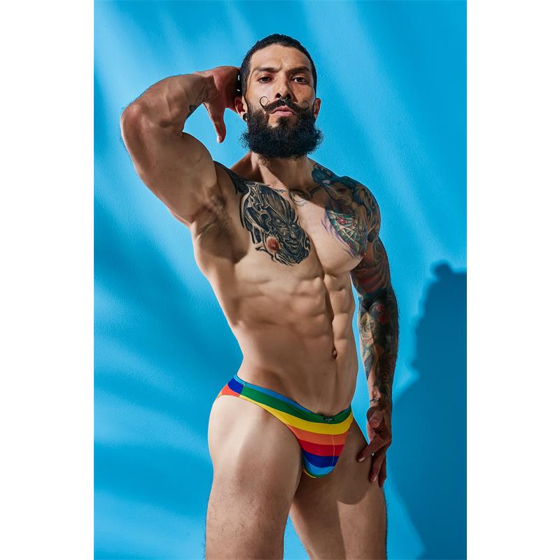 Cut4men - Calzoncillo Corte Bajo Rainbow S