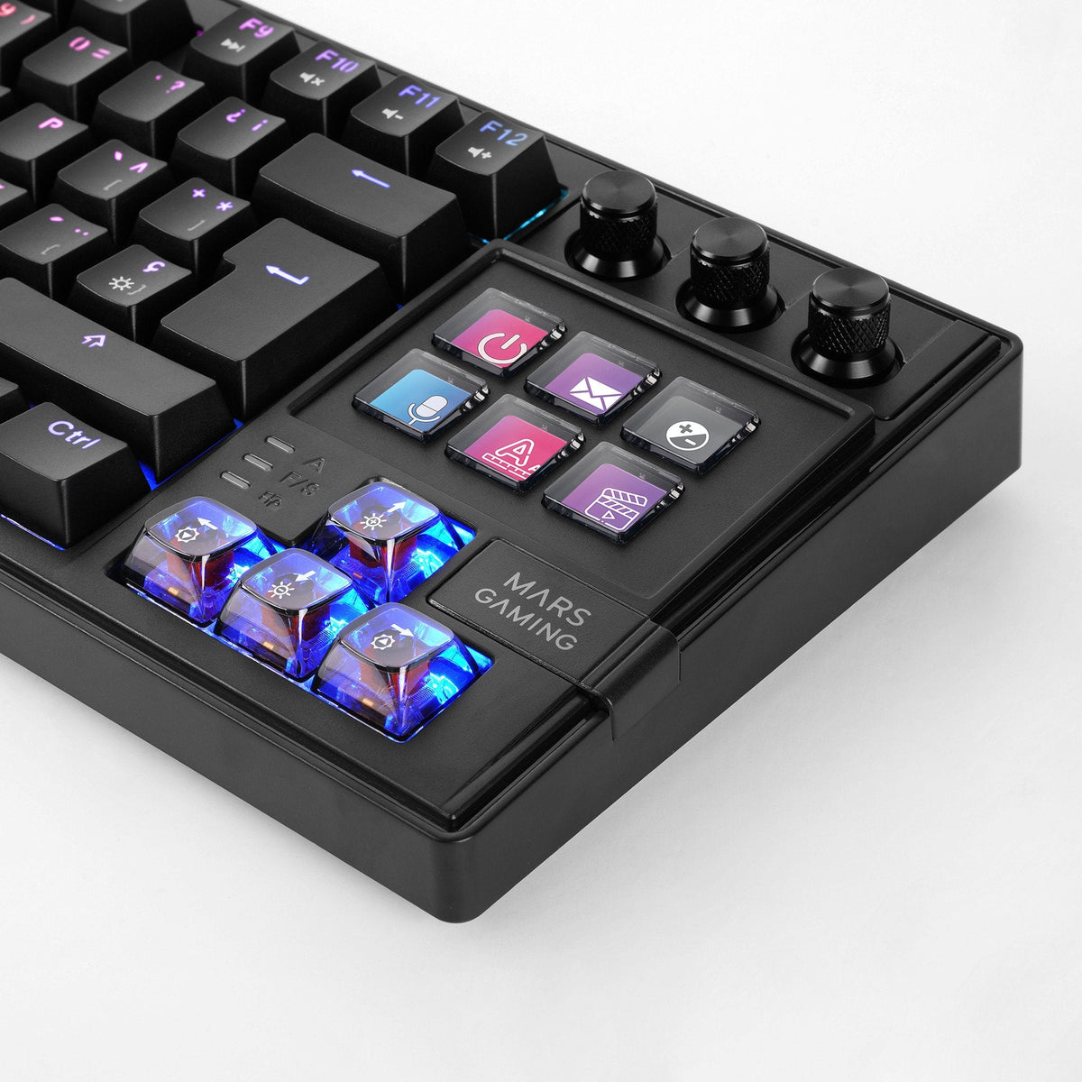 Teclado Gaming Mecánico Mars Gaming Mk-Master Switch Rojo Negro Incluye Smartdeck