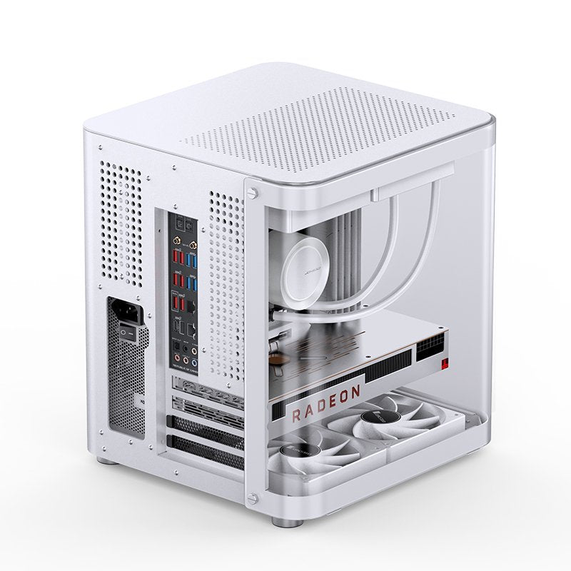 Jonsbo Tk-1 2.0 Micro-Atx Carcasa, Tempered Glass - Blanco