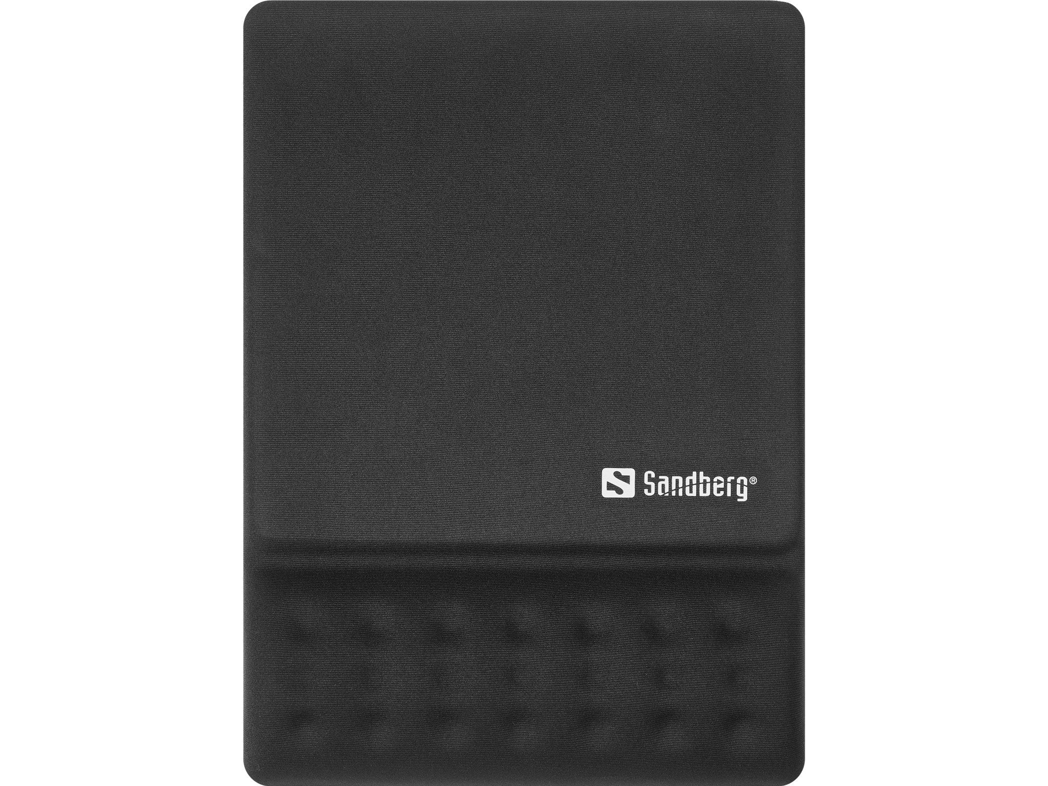 Sandberg 520-38 Alfombrilla Con Reposamuñecas Para Ratón Negro