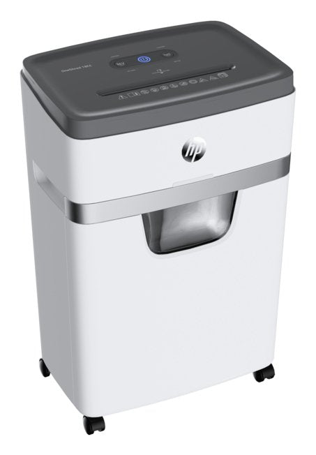 Destructora De Tiras Hp Oneshred 18cc, 18 Hojas, Cesta De 25 L, Tritura Tarjetas De Crédito, Grapas Y Clips