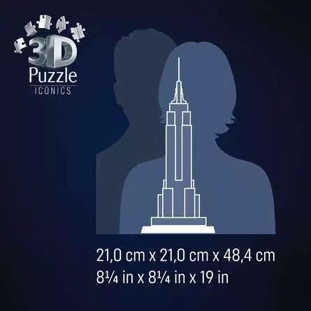 Ravensburger 3d Puzzle Iconics: Empire State Building - With Light 216 12008026