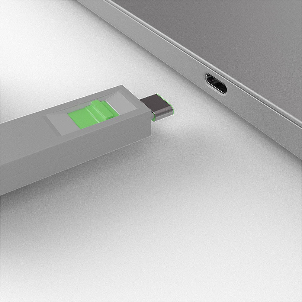 Lindy 40426 Bloqueador De Puerto Bloqueador De Puerto + Clave Usb Tipo C Verde 5 Pieza(S)