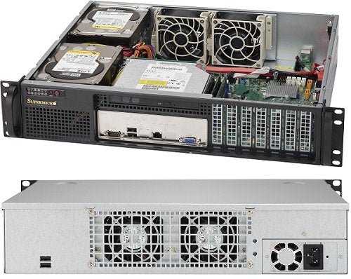 Supermicro Superchassis 523l-505b 2u Negro 500 W