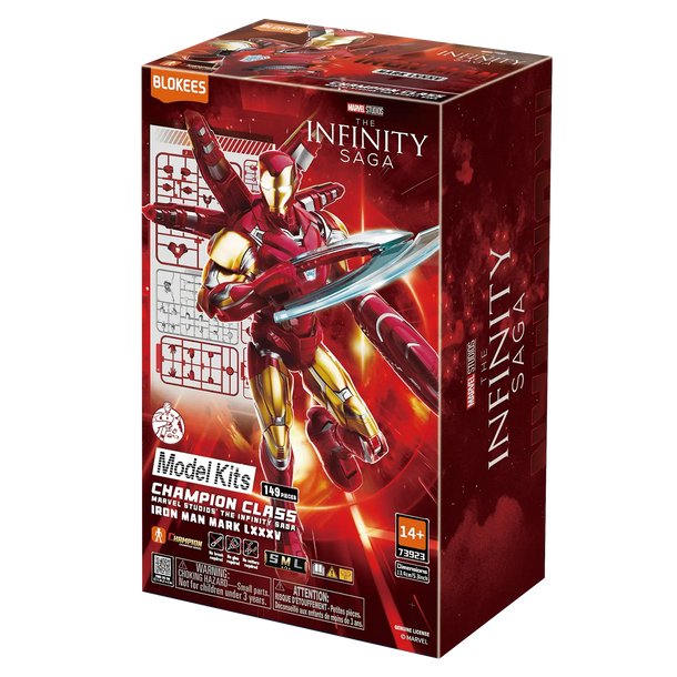 Blokees Marvel Infinity Saga Champion Class Iron Man Mk85 Model Kits