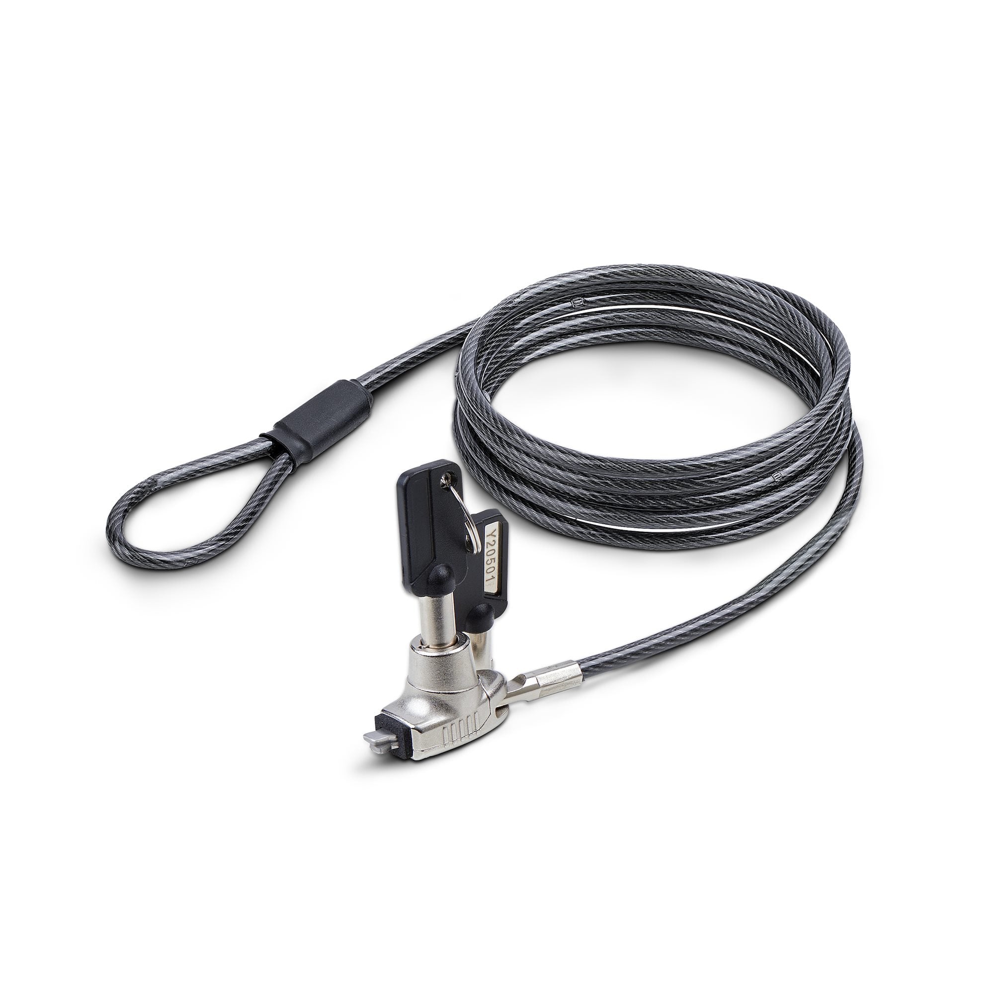 Slim Laptop Cable Lock 6.6ft - Noble Wedge Slot Compatible