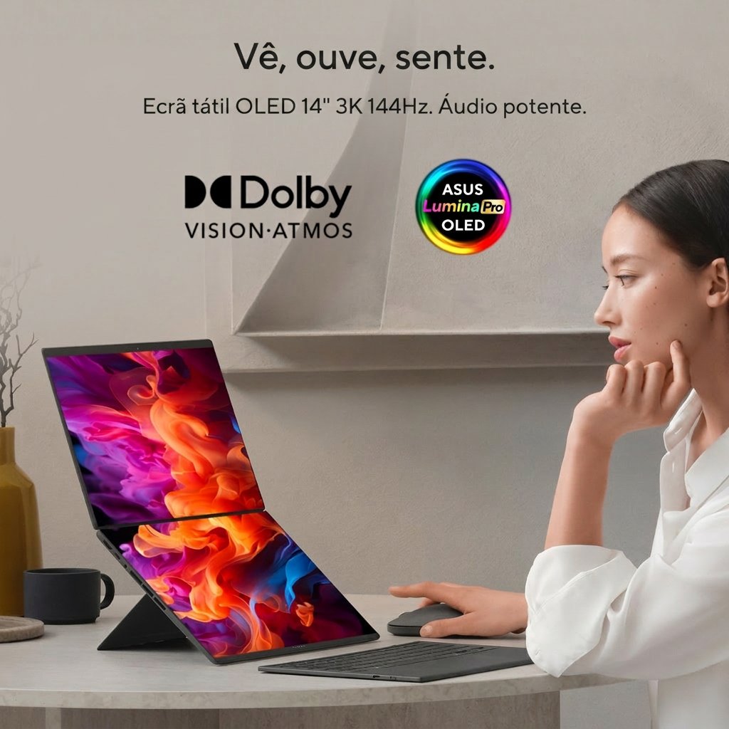 Portátil Asus Zenbook Duo Ux8407aa 14" Ultra 9 285h 32gb Dd