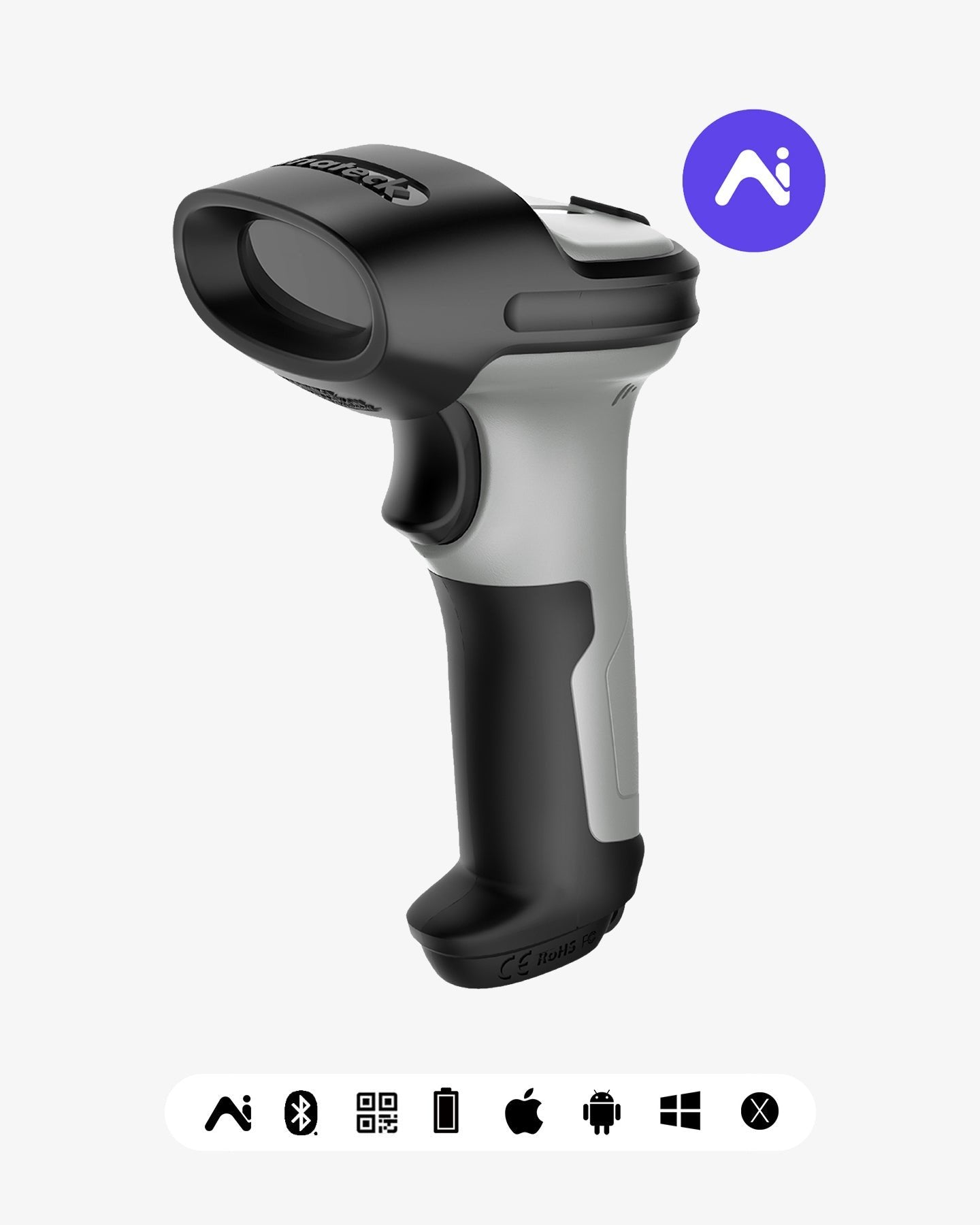 Inateck Barcodescanner 72 Gray [Bcm-72_gray]