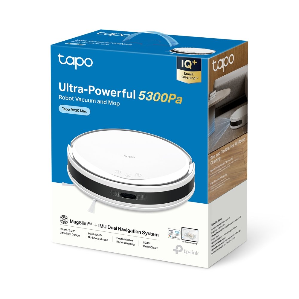 Tp-Link Tapo Rv20 Max Blanco Robot Vacuum Cleaner