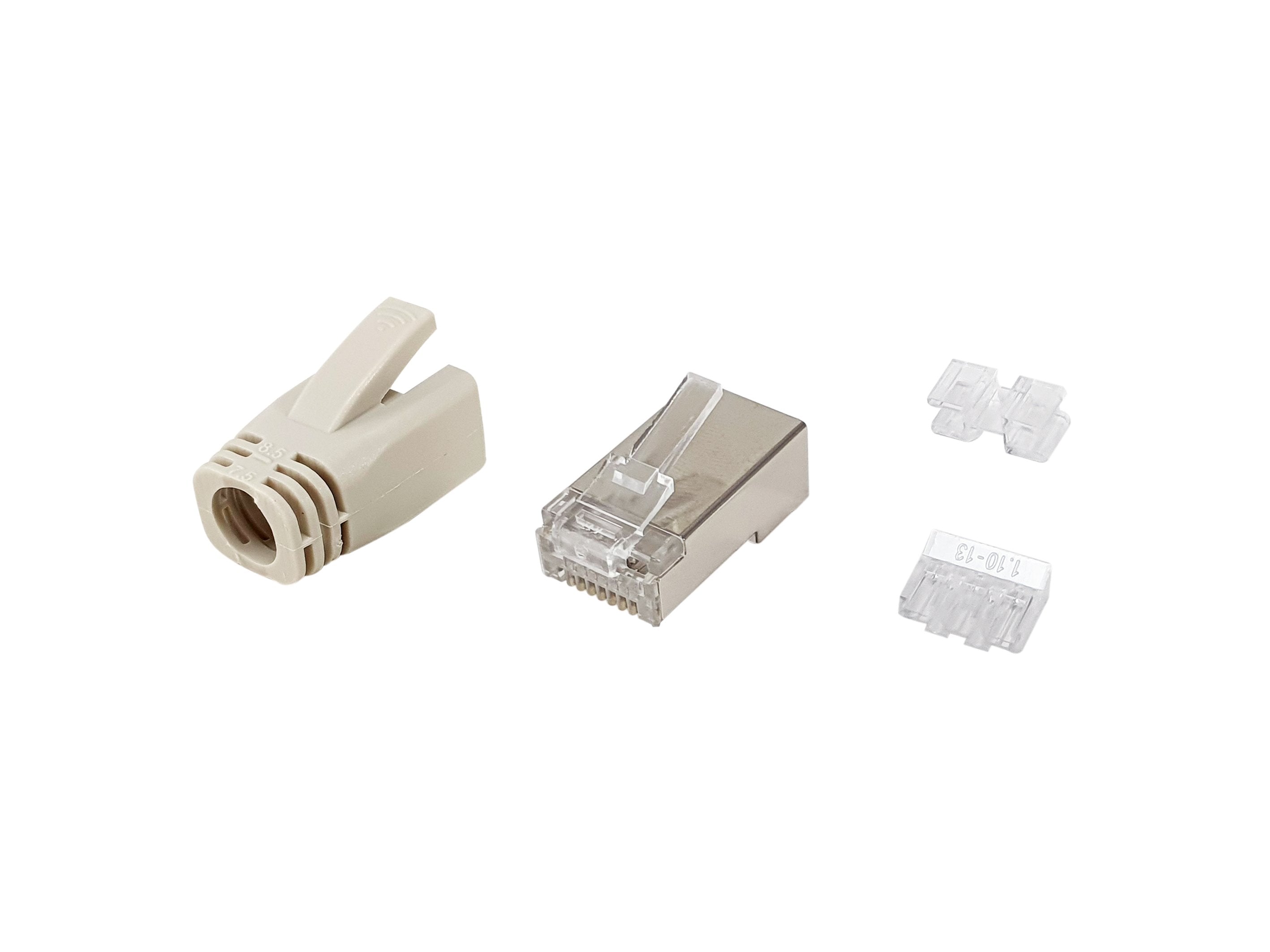 EAN 4015867233917 - Equip 121182 conector RJ-45 Acero inoxidable, Transparente, Blanco imagen 1