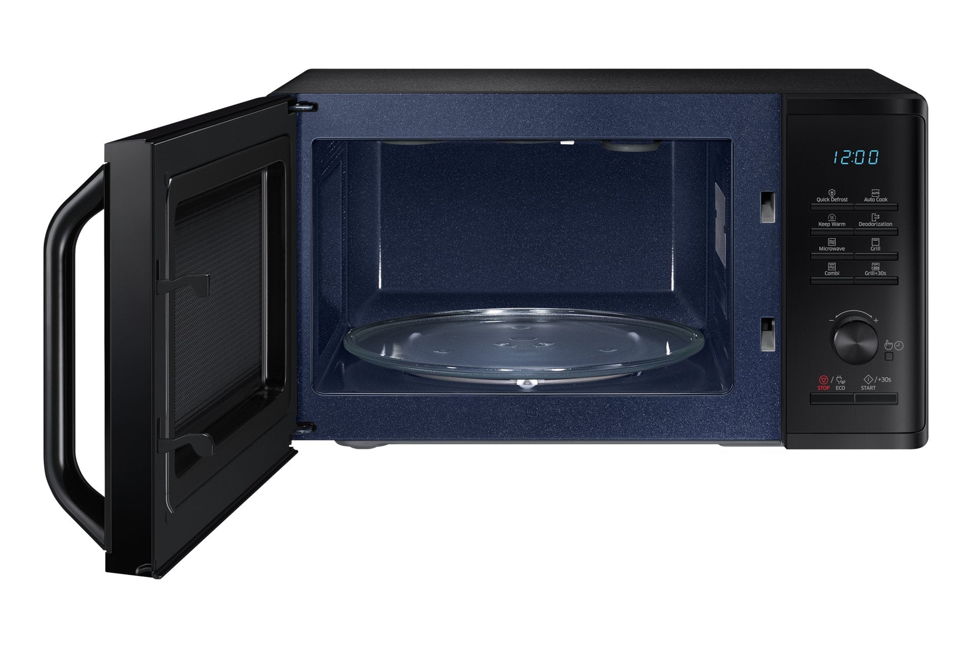 Microondas Samsung Mg23k3515ak/E1 Capacidad 23l Con Grill Negro