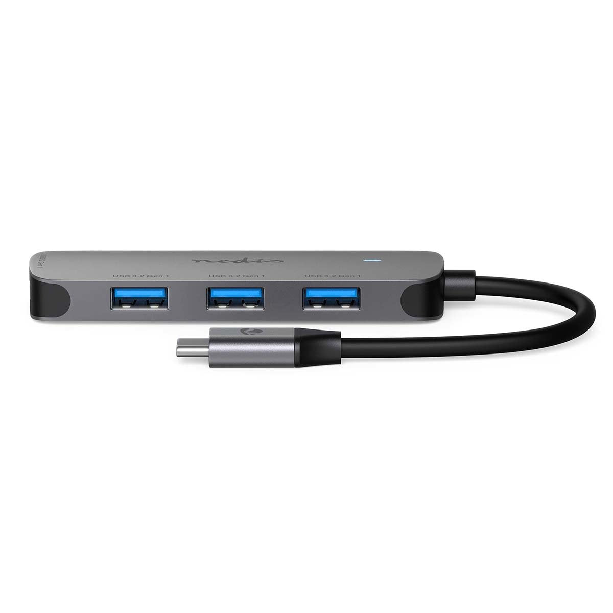 Nedis Ccgb64220gy01 Hub De Interfaz Usb 3.2 Gen 1 [3.1 Gen 1] Type-C 5000 Mbit/S Gris