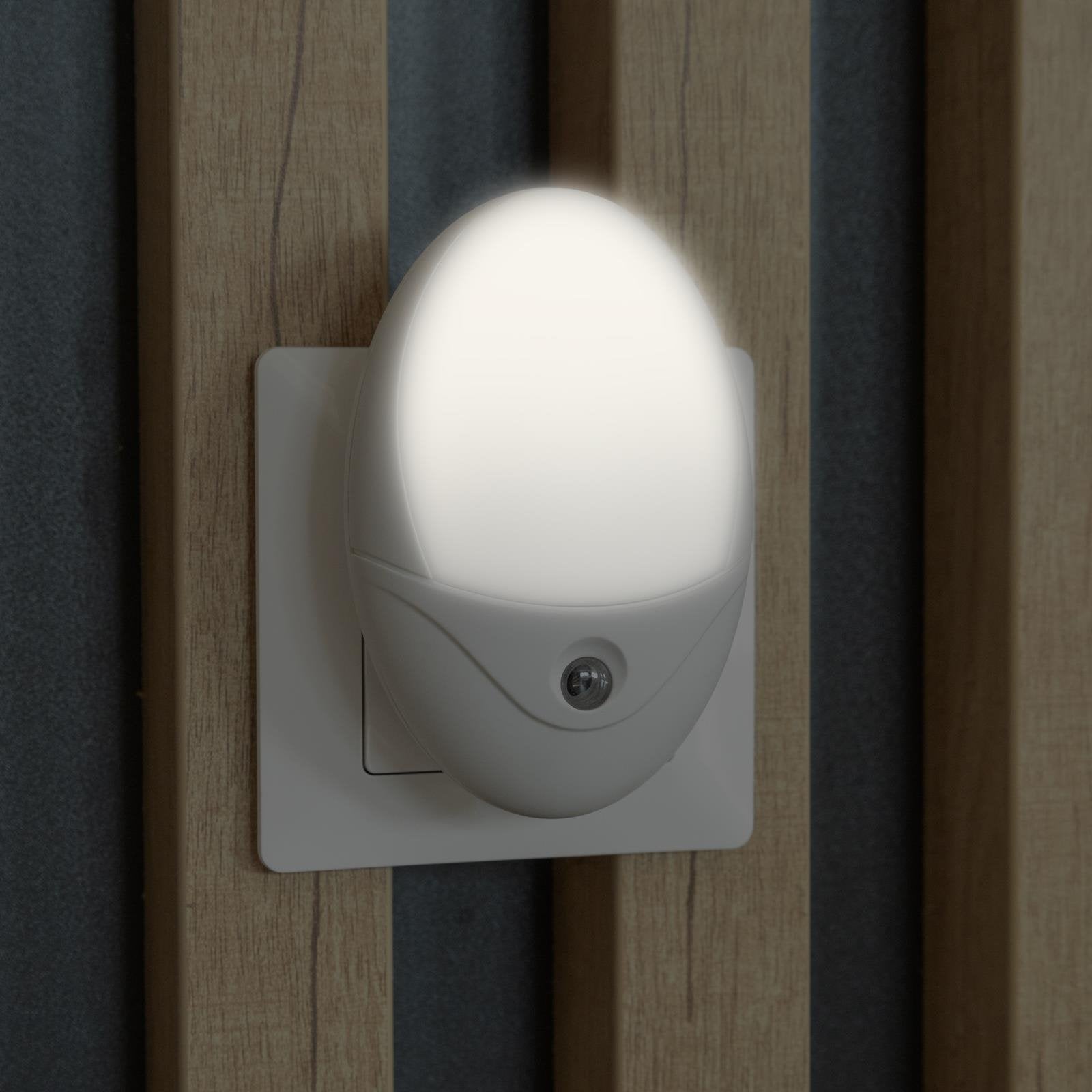 Entac Nachtlicht 0.5w Oval Cw Blanco Dämmerungssensor
